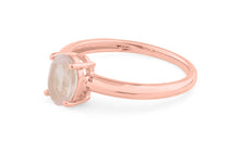 Ring ANTONIA mit 5 X 7 mm Rosenquarz