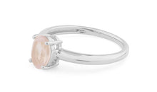 Ring ANTONIA mit 5 X 7 mm Rosenquarz