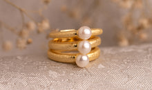 Ring ASTRID 3.5 mm matt mit Perle