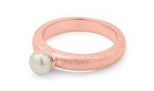 Ring ASTRID 3.5 mm matt mit Perle