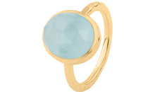 Ring CANDYS mit Blau Chalzedone 10 X 12  mm