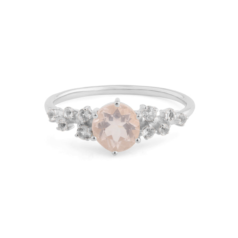 Ring  ELEONOR mit Rosenquarz