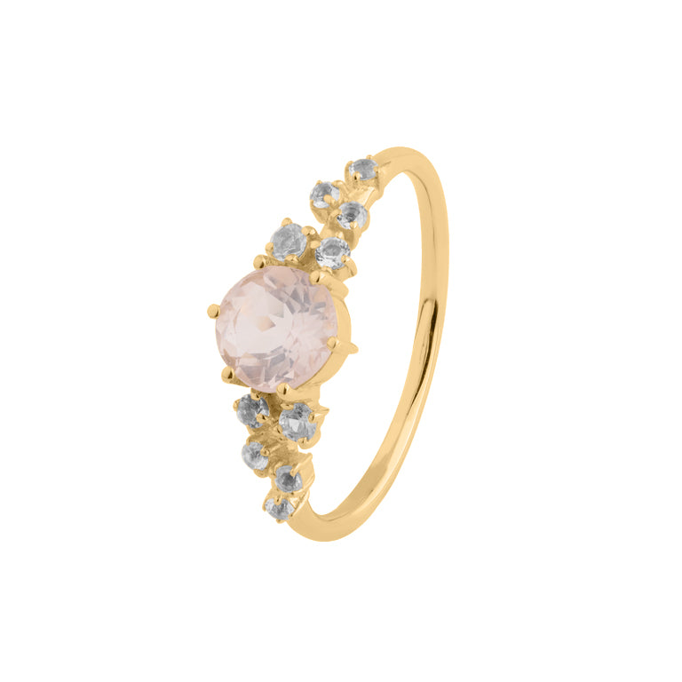Ring  ELEONOR mit Rosenquarz