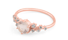 Ring  ELEONOR mit Rosenquarz