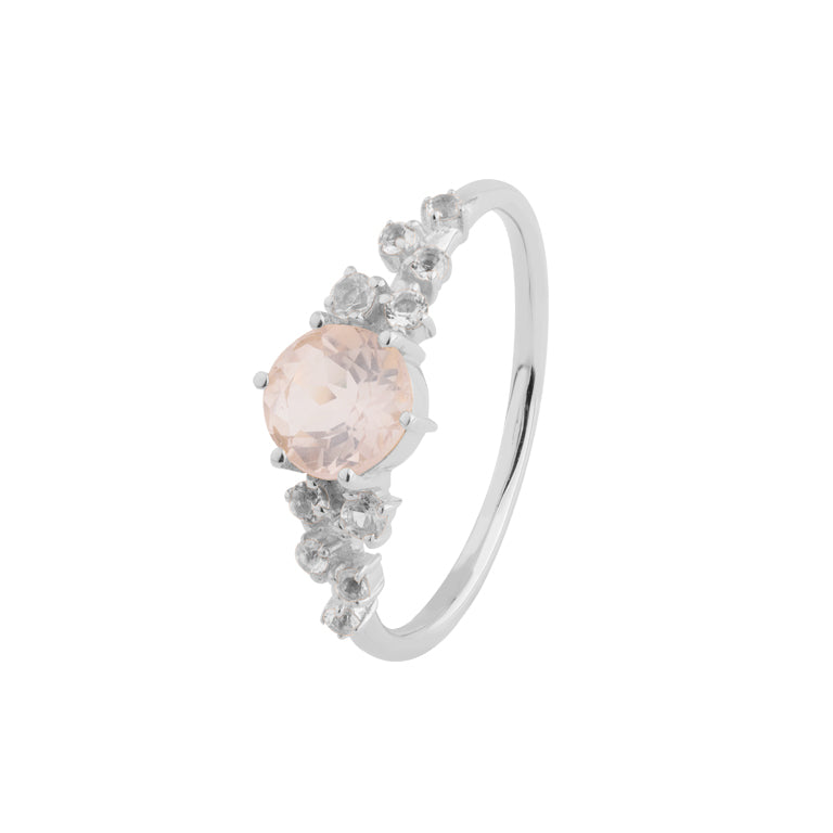 Ring  ELEONOR mit Rosenquarz