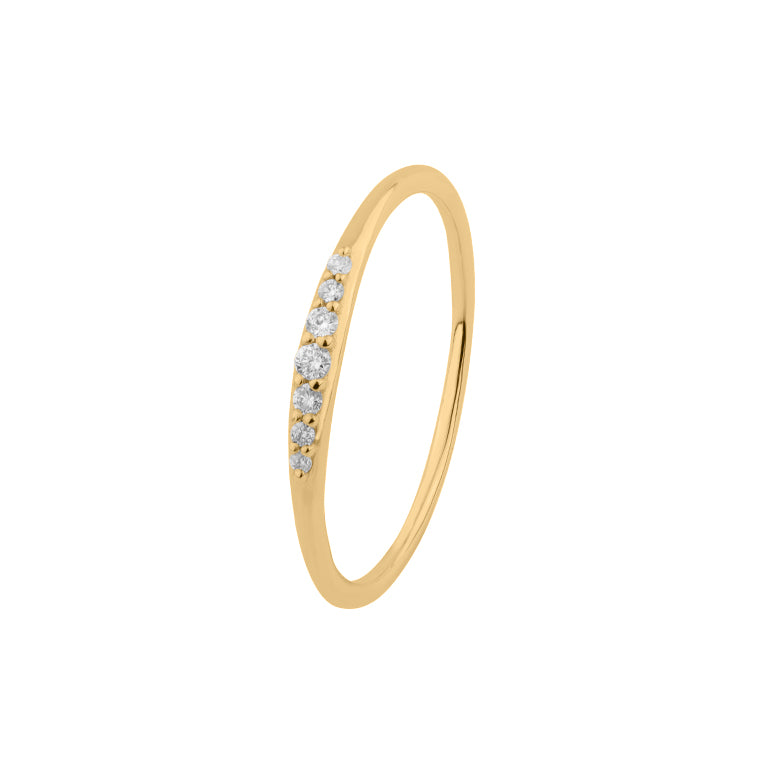 Ring EMILIA mit Diamanten 9 Karat Gold