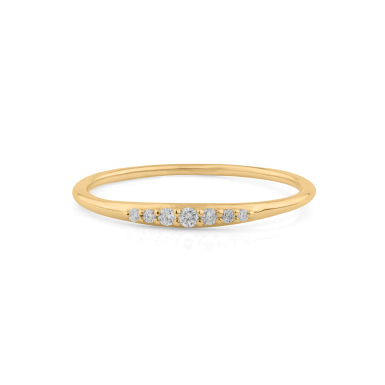 Ring EMILIA mit Diamanten 9 Karat Gold