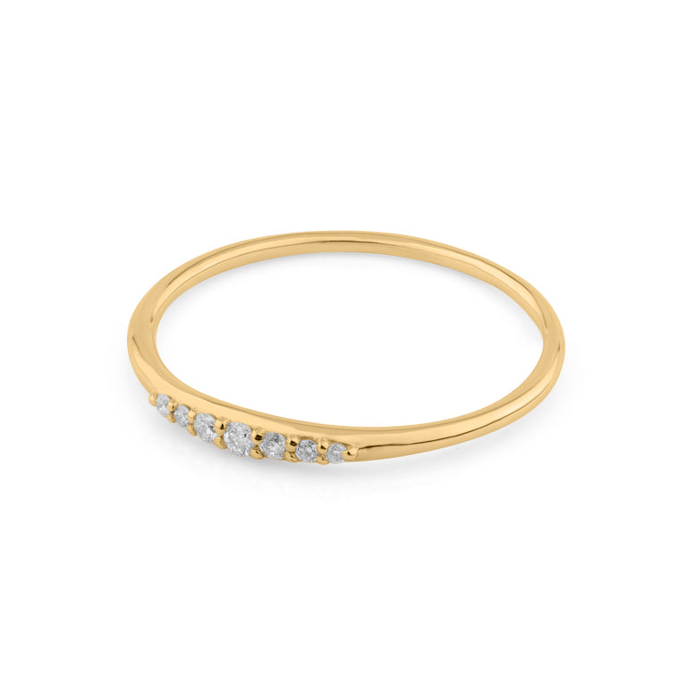 Ring EMILIA mit Diamanten 9 Karat Gold