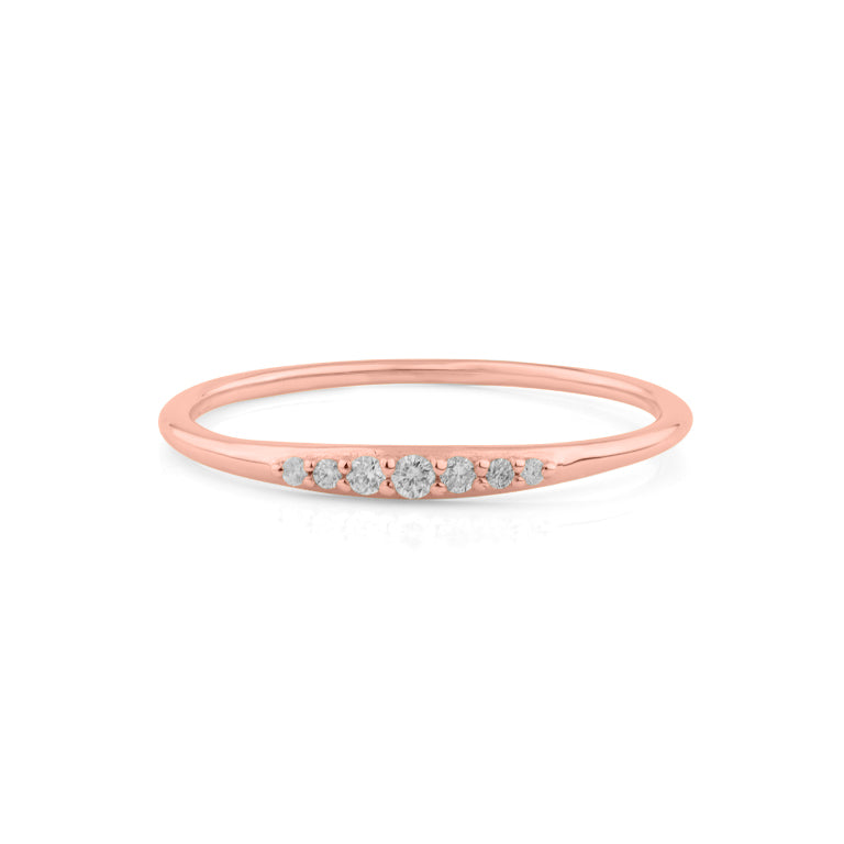 Ring EMILIA mit Diamanten 9 Karat Gold