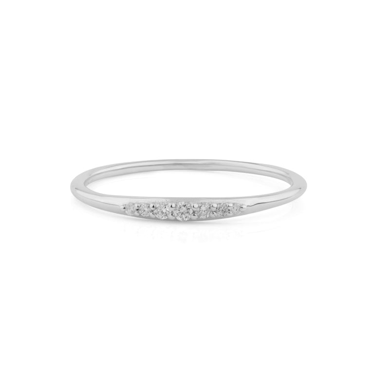 Ring EMILIA mit Diamanten 9 Karat Gold