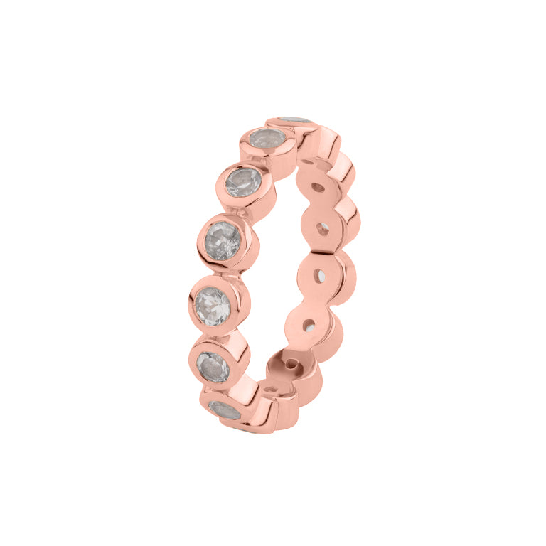Ring ESTIA MORGANIT 3 mm Rosegold 9k