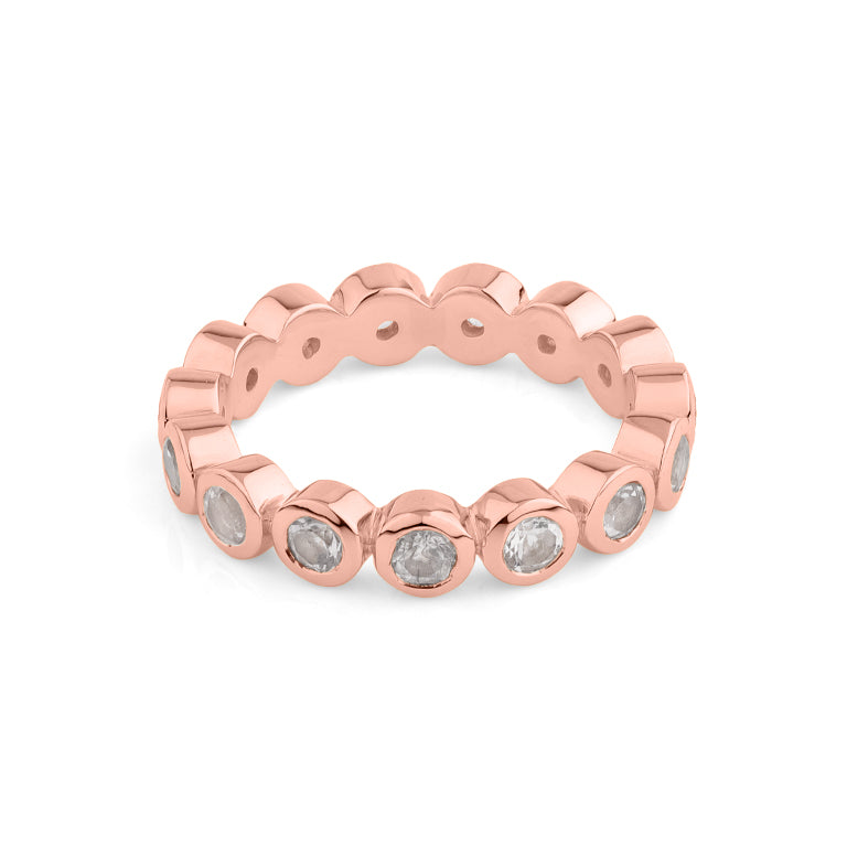 Ring ESTIA MORGANIT 3 mm Rosegold 9k