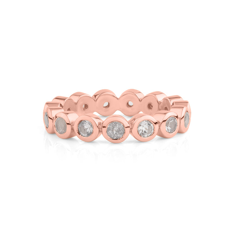 Ring ESTIA MORGANIT 3 mm Rosegold 9k