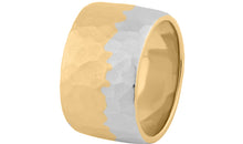 Ring HAILEY Doppelton 2/3 vergoldet  Band 14 mm