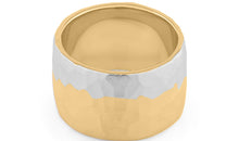 Ring HAILEY Doppelton 2/3 vergoldet  Band 14 mm
