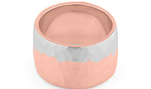 Ring HAILEY Doppelton 2/3 vergoldet  Band 14 mm