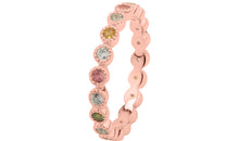 Memory  Ring HARRIET mit Aquamarin und Multiturmalin 2mm