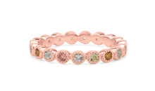 Memory  Ring HARRIET mit Aquamarin und Multiturmalin 2mm