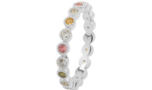 Memory  Ring HARRIET mit Aquamarin und Multiturmalin 2mm