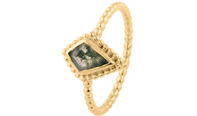 Ring KITE SERENITY mit Moos Achate 7 X 10 mm