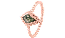 Ring KITE SERENITY mit Moos Achate 7 X 10 mm