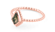 Ring KITE SERENITY mit Moos Achate 7 X 10 mm
