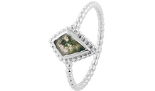 Ring KITE SERENITY mit Moos Achate 7 X 10 mm