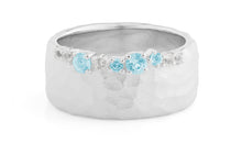 Ring SIMON CREST 10 mm mit Blautopas