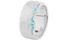 Ring SIMON CREST 10 mm mit Blautopas