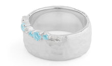 Ring SIMON CREST 10 mm mit Blautopas