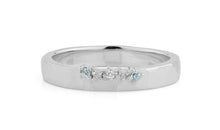 Ring SIMON CREST 3.5 mm mit Blau Topas