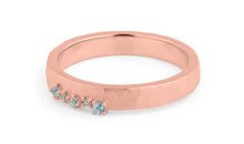 Ring SIMON CREST 3.5 mm mit Blau Topas