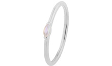 Ring SINGLE NAVETTE Mondstein  2x4 mm