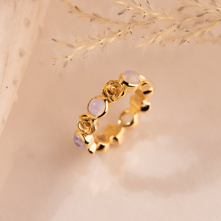 Ring WARUD SINGLE mit Rosenquarz