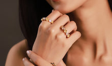 Ring WARUD SINGLE mit Rosenquarz