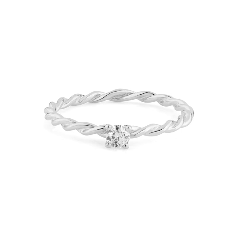 Ring TWIST mit Diamant