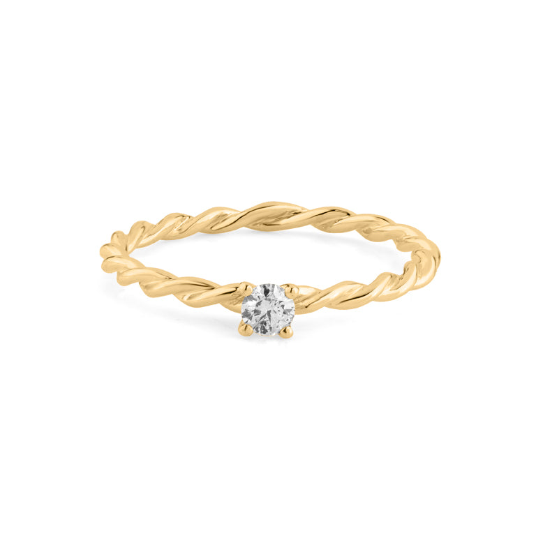 Ring TWIST mit Diamant