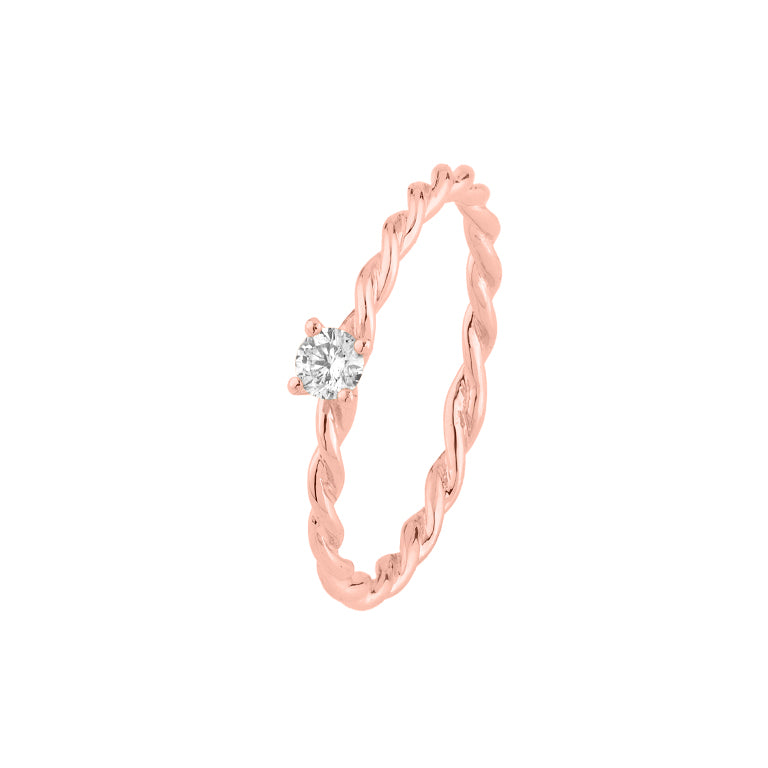 Ring TWIST mit Diamant