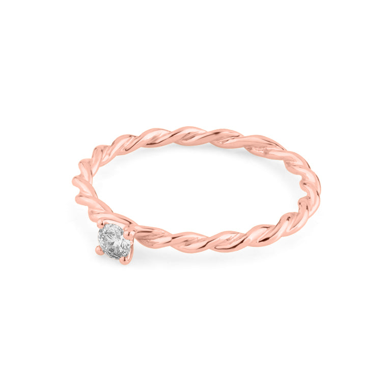 Ring TWIST mit Diamant
