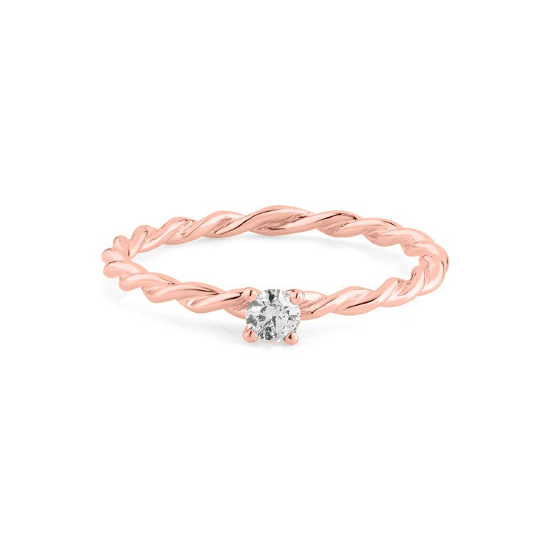 Ring TWIST mit Diamant