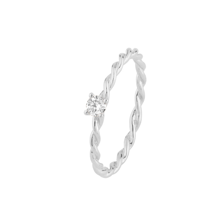 Ring TWIST mit Diamant