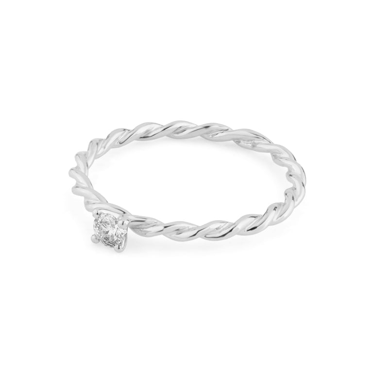 Ring TWIST mit Diamant