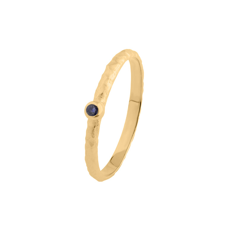 Ring VALERI 2 mm mit Saphir