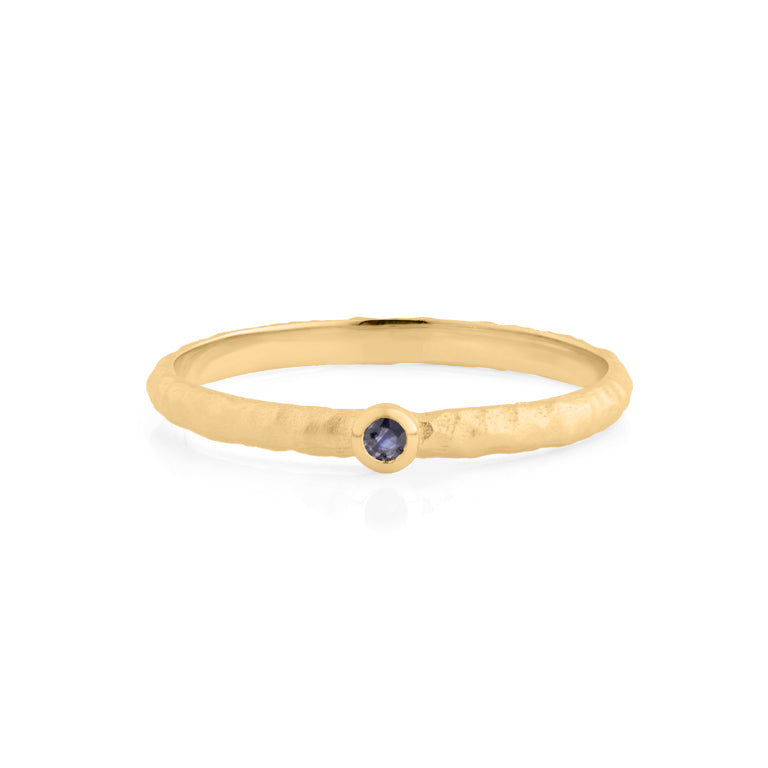 Ring VALERI 2 mm mit Saphir