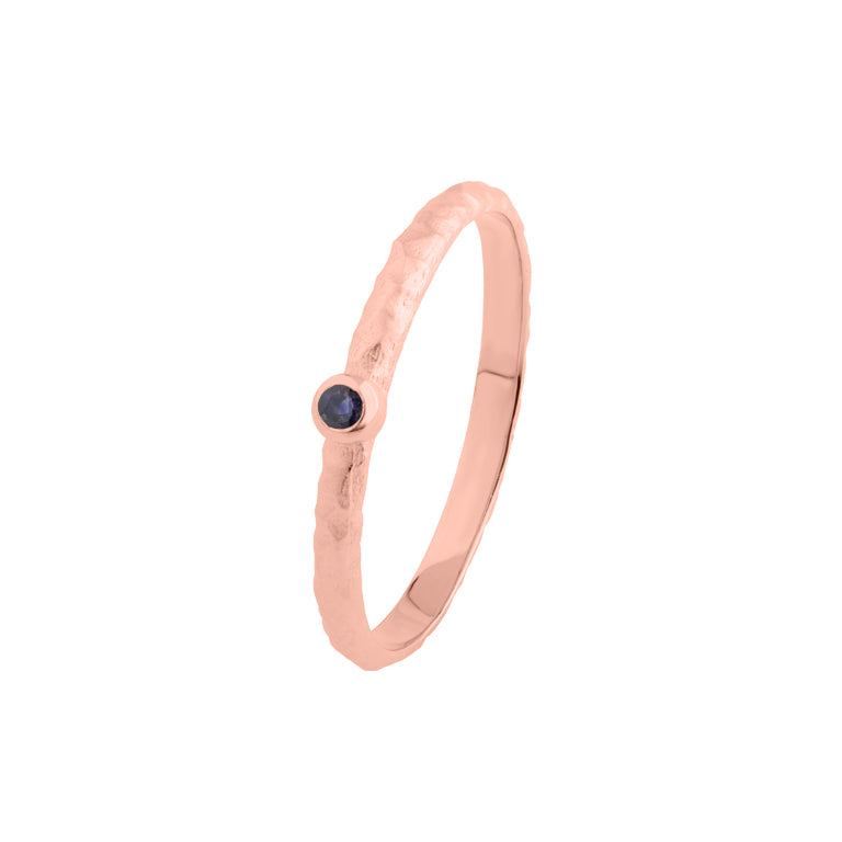 Ring VALERI 2 mm mit Saphir