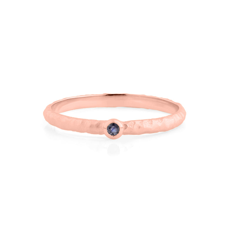 Ring VALERI 2 mm mit Saphir