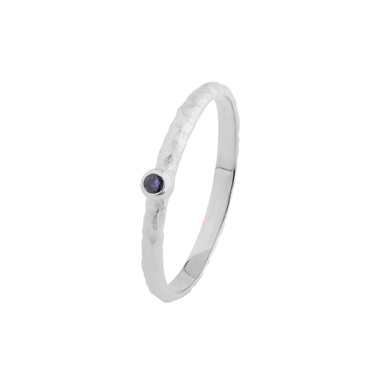 Ring VALERI 2 mm mit Saphir
