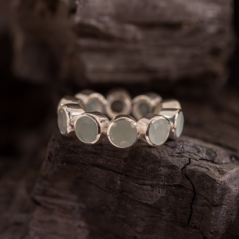 Ring OCTAVE mit Aquamarin