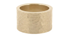 Ring SIMON – Massiv Silber, 15 mm, gehämmert & matt