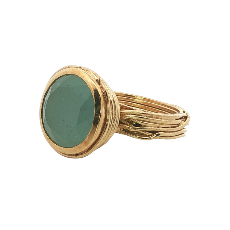Unikat Ring CONICAL – Aquamarin 13 mm